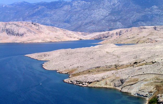Natural landscape of Pag Island
